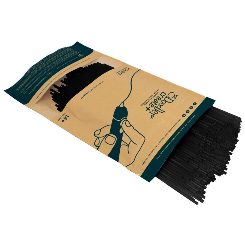 3doodler Create Filament Pla Black Pl01-Tuxb-250 Ácido Poliláctico (Pla) Negro 2 G