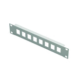 1u 10" Patch Panel For  Keystone - 8-Port White