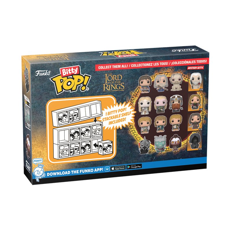 Blister 4 Figuras Bitty Pop El Señor De Los Anillos Frodo