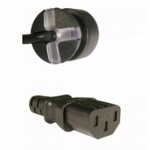 Smartplug Dk-Netkabel Sort  1,8m, Lige Apparatstik M/Jord