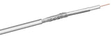 Coax- Antenna Cable, 2x Shielded, Ccs, White, 100 M