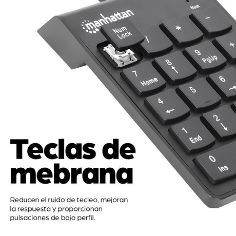 EAN 0766623176354 - Manhattan 176354 teclado numérico Universal USB Negro imagen 2