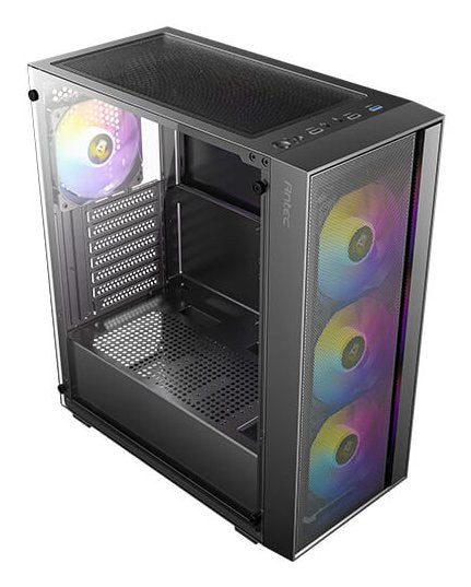 Caja Semitorre Atx Ax65 A-Rgb Negro Antec Bahías Int.: 3.5'' / 2.5'' (Combo): 2 / 1 Y 2x2'5/ 1xusb 3.0, 2xusb-2.0/ Audio In/Out