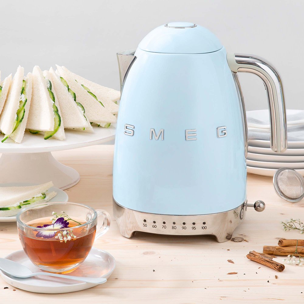 Hervidor Smeg Klf04pbeu Azul Pastel, Var.Temp.