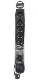 EAN 5901878501147 - Qoltec 50114 limitador de tensión Negro 8 salidas AC 230 V 3 m imagen 3