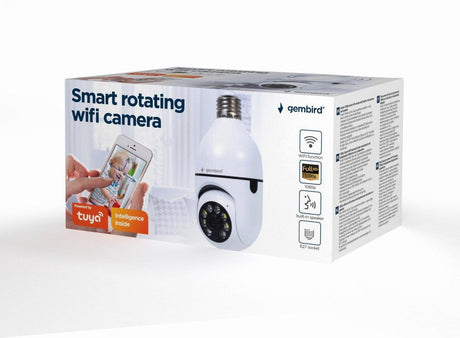 EAN 8716309126427 - Gembird Slimme wifi camera 1080p draaibaar E27 Draaifitting kan in een lamp aansluiting. imagen 8