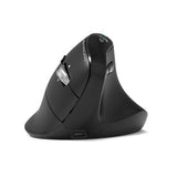 Port Connect Mouse Ergonomic Rechargeable Bt + Rf 2,4 Ghz - Ergo Auditor