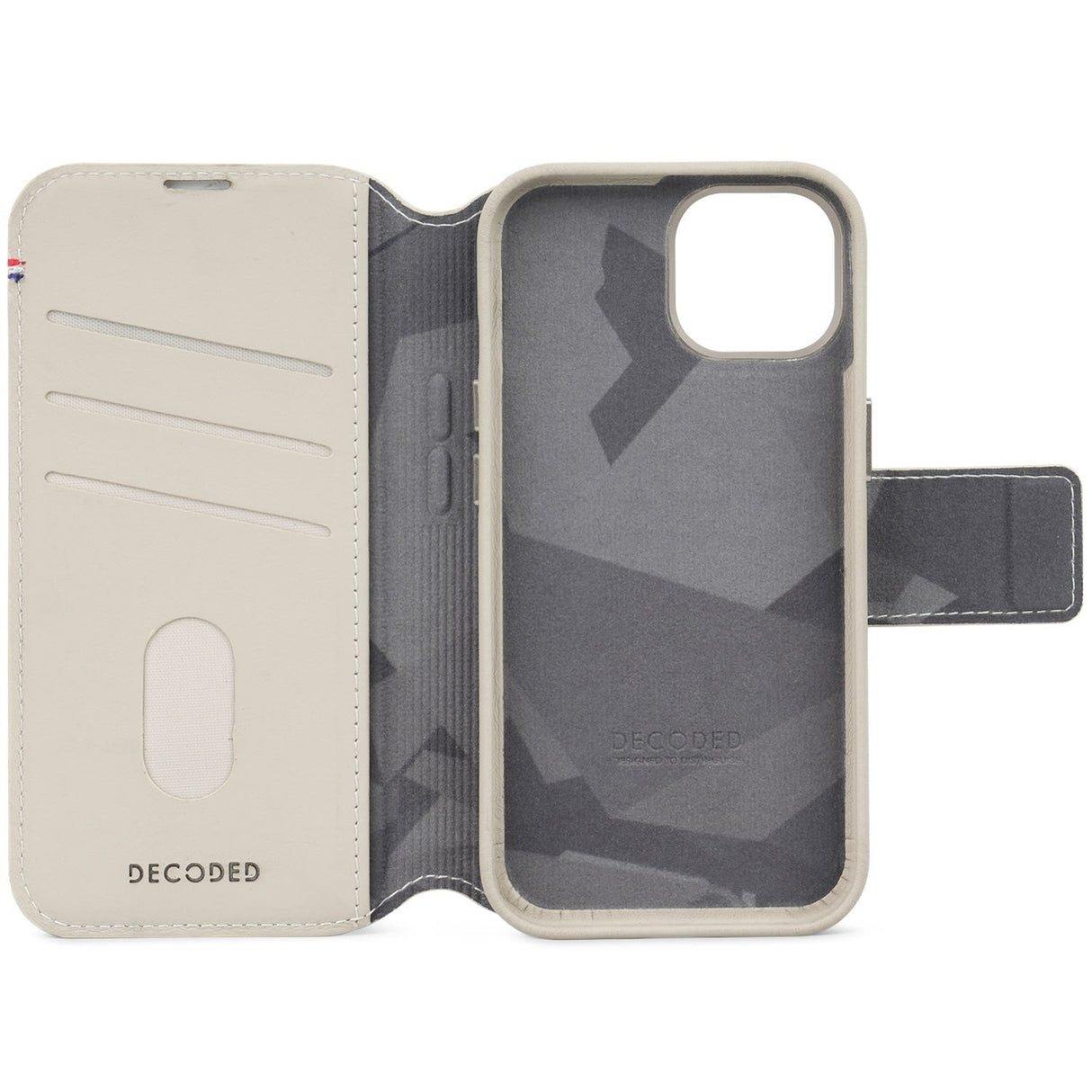 Decoded Leather Detachable Wallet For Iphone 15 Plus Clay