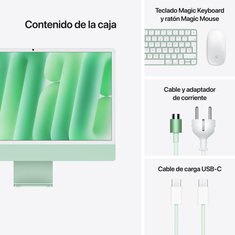 EAN 0195949596599 - Apple iMac Apple M M4 59,7 cm (23.5") 4480 x 2520 Pixeles PC todo en uno 16 GB 256 GB SSD macOS Sequoia W imagen 9