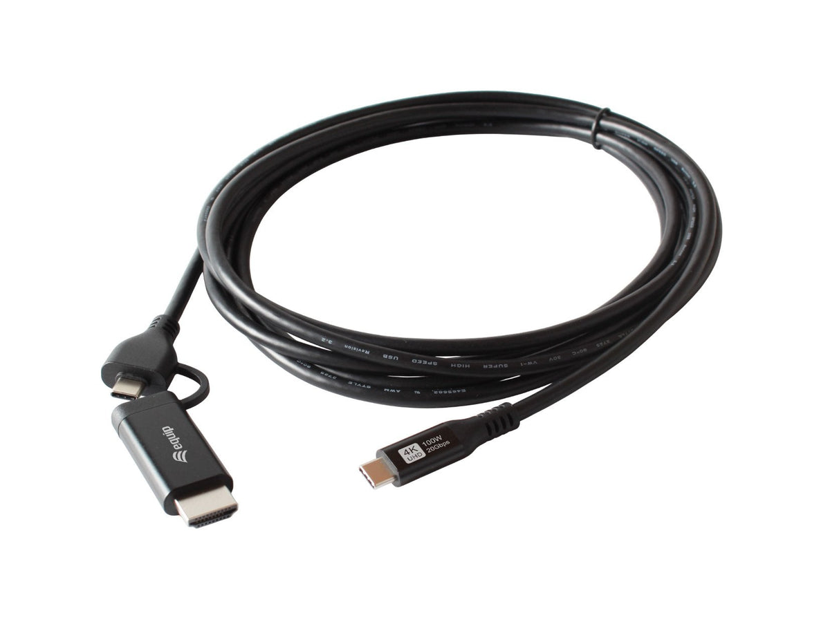 Equip Adaptador Usb-C->Usb-C+Hdmi Pd100w 4k 60hz 3.00m Alu.