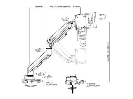 EAN 4015867236055 - Equip 650180 soporte para monitor 124,5 cm (49") imagen 6