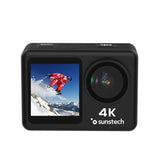 Cámara Digital Deportiva Sunstech Adventure 4k 16mp Ángulo De Visión 170  Negra