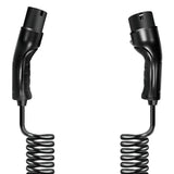 Logilink Elektroauto Cable De Carga Electric Car Charging Cable Tipo 2 Spiral 11kw 3p 20a 5m Negro + Bolsa