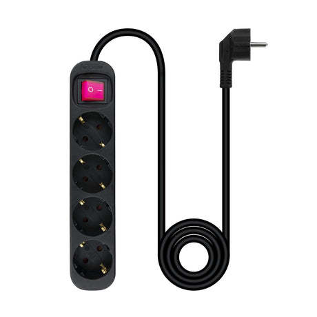 EAN 8433281010178 - Nanocable 10.37.0004-BK base múltiple 1,4 m 4 salidas AC Interior Negro imagen 3