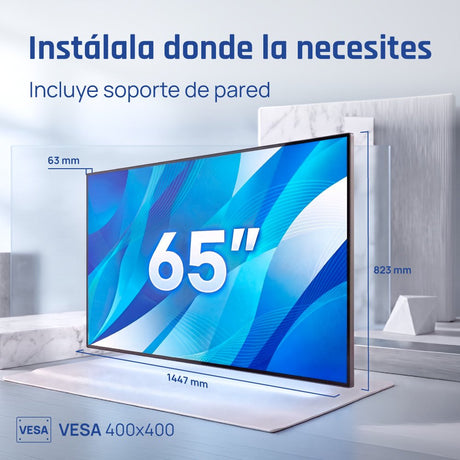 EAN 8435364320068 - iggual IGG320068 pantalla de señalización Pantalla plana para señalización digital 165,1 cm (65") LED Wif imagen 8