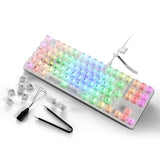 Sharkoon Crystal Shark, Teclado De Juegos White, De-Layout, Ktt 4044951040131