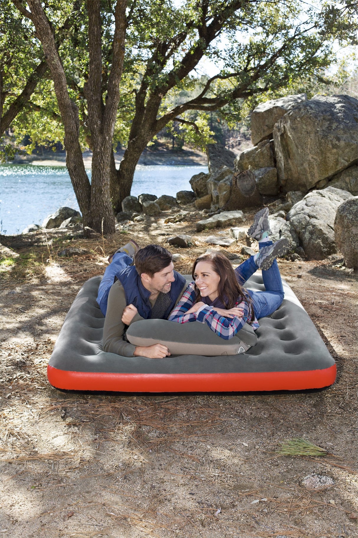 Colchón Bestway 67703 Hinchable Individual Negro, Rojo Unisex