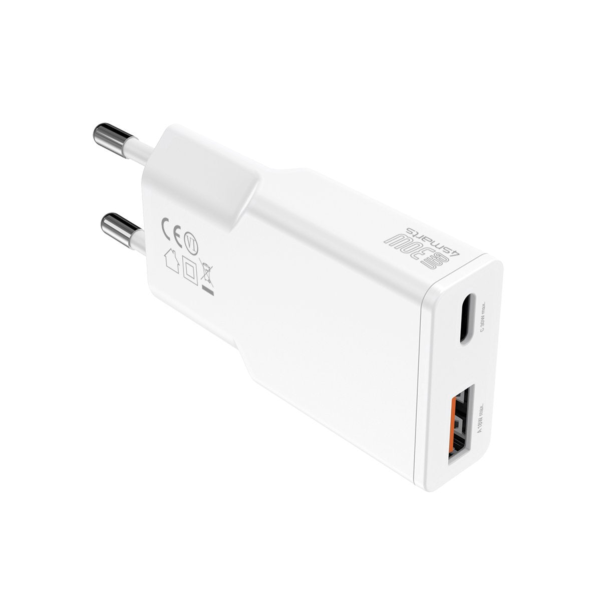 EAN 4252011910267 - 4smarts PDPlug Duos Slim Smartphone, Tableta Blanco Corriente alterna Carga rápida Interior imagen 3