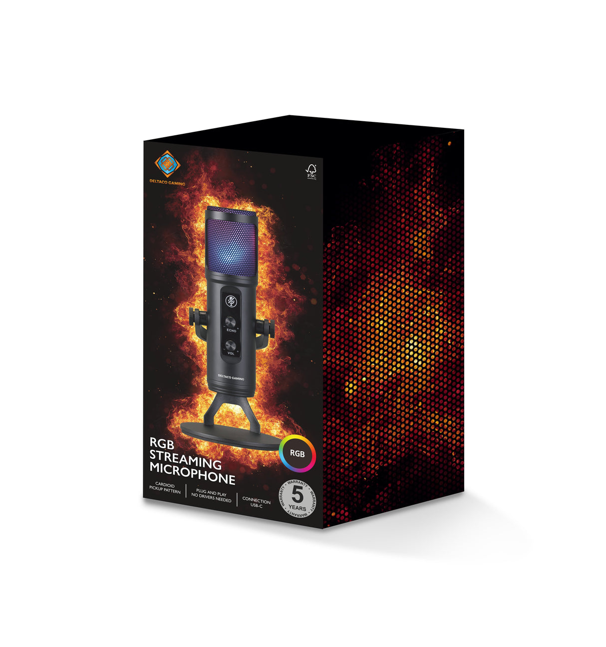 Deltaco Rgb Streaming-Mikrofon