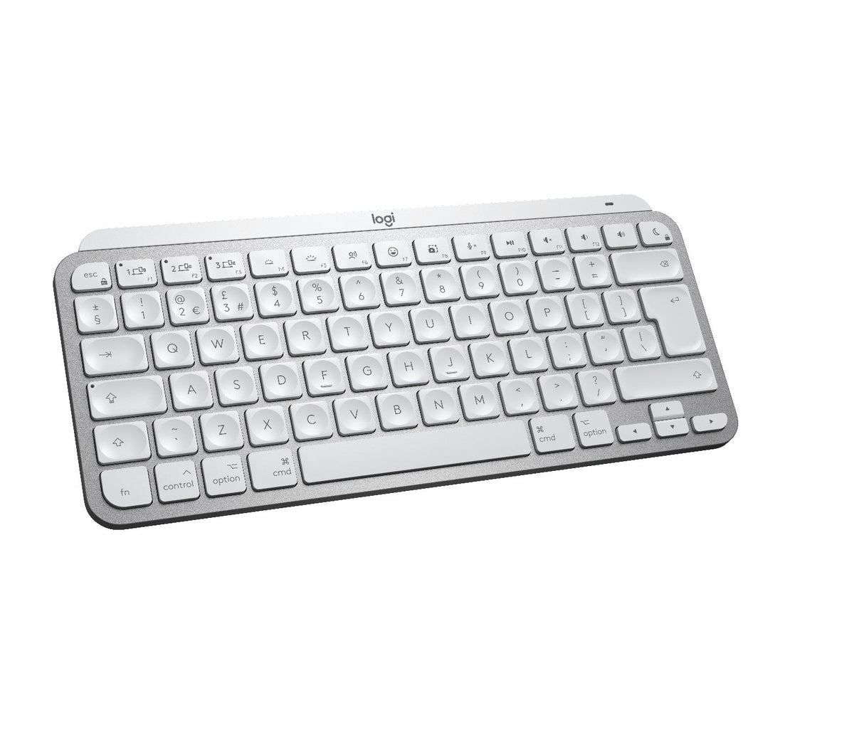 Logitech Mx Keys Mini For Mac Teclado Retroiluminación Bluetooth Qwerty Reino Unido Gris Pálido