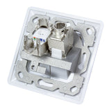 Logilink Nk4020 Toma 2 X Rj-45 Keystone Blanco Blanco