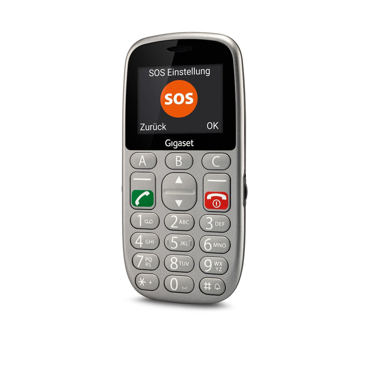 Movil Smartphone Gigaset Life Series Gl390 Gris 2.2/ Microsd Hasta 32gb / 800 Mah / Sos / Base Carga