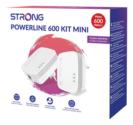 EAN 9120137872217 - Strong Powerline 600 Duo Mini 600 Mbit/s Ethernet Blanco 2 pieza(s) imagen 6