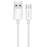 Cable De  1,00m Usb 2.0 0.48 Gbit/S  Pd60w Usb C Macho A Usb-A Macho Blanco Nylon Logilink Retail