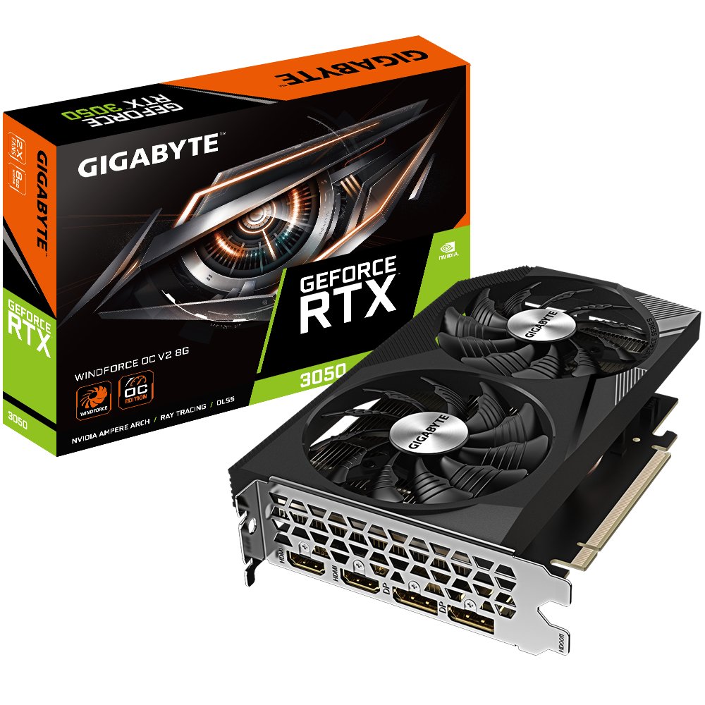Tarjeta Grafica Gigabyte Rtx 3050 Windforce Oc V2 8gb