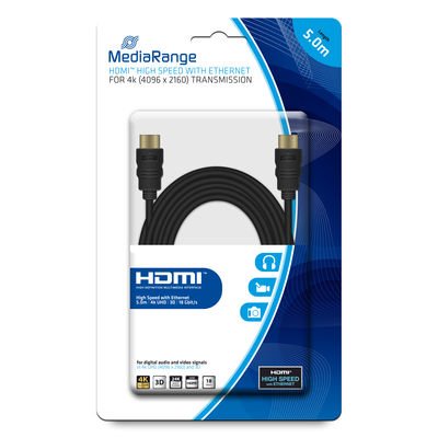 Mediarange Mrcs158 Cable Hdmi 5 M Hdmi Tipo A (Estándar) Negro
