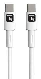 Cable  Techly Usb 2.0 Typ C M M Blanco 1m