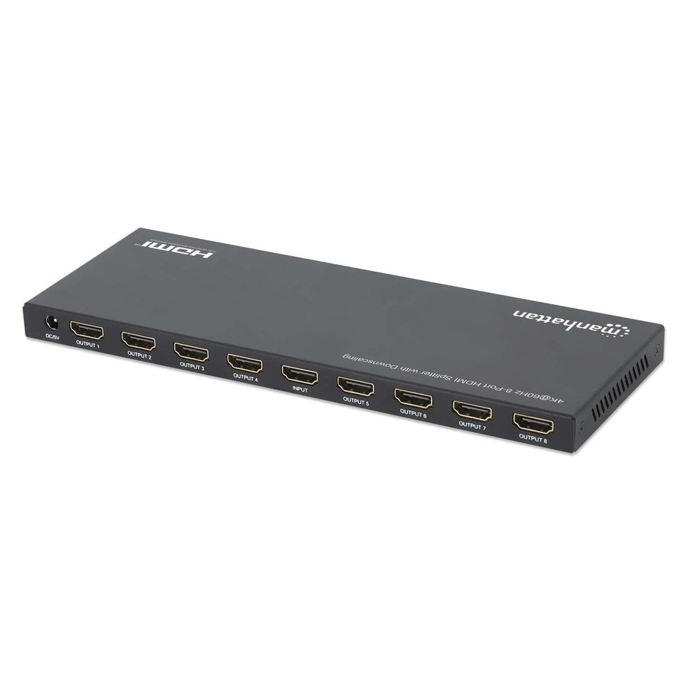 Manhattan 4k60hz 8-Port Hdmi-Splitter Con Downscaling