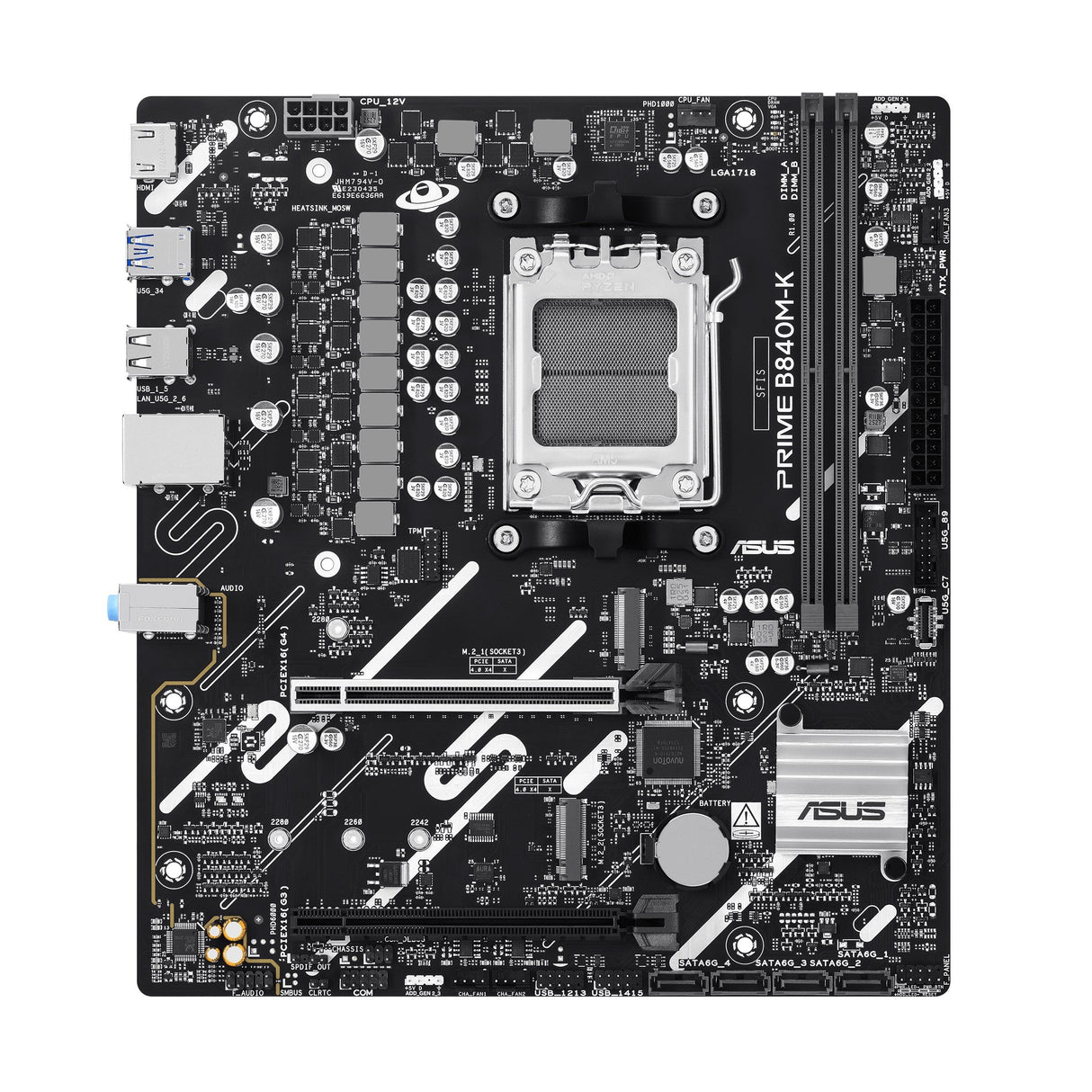 Placa  Base Asus Prime B840m-K Amd,Am5,Ddr5,Matx  90mb1pk0-M0eay0