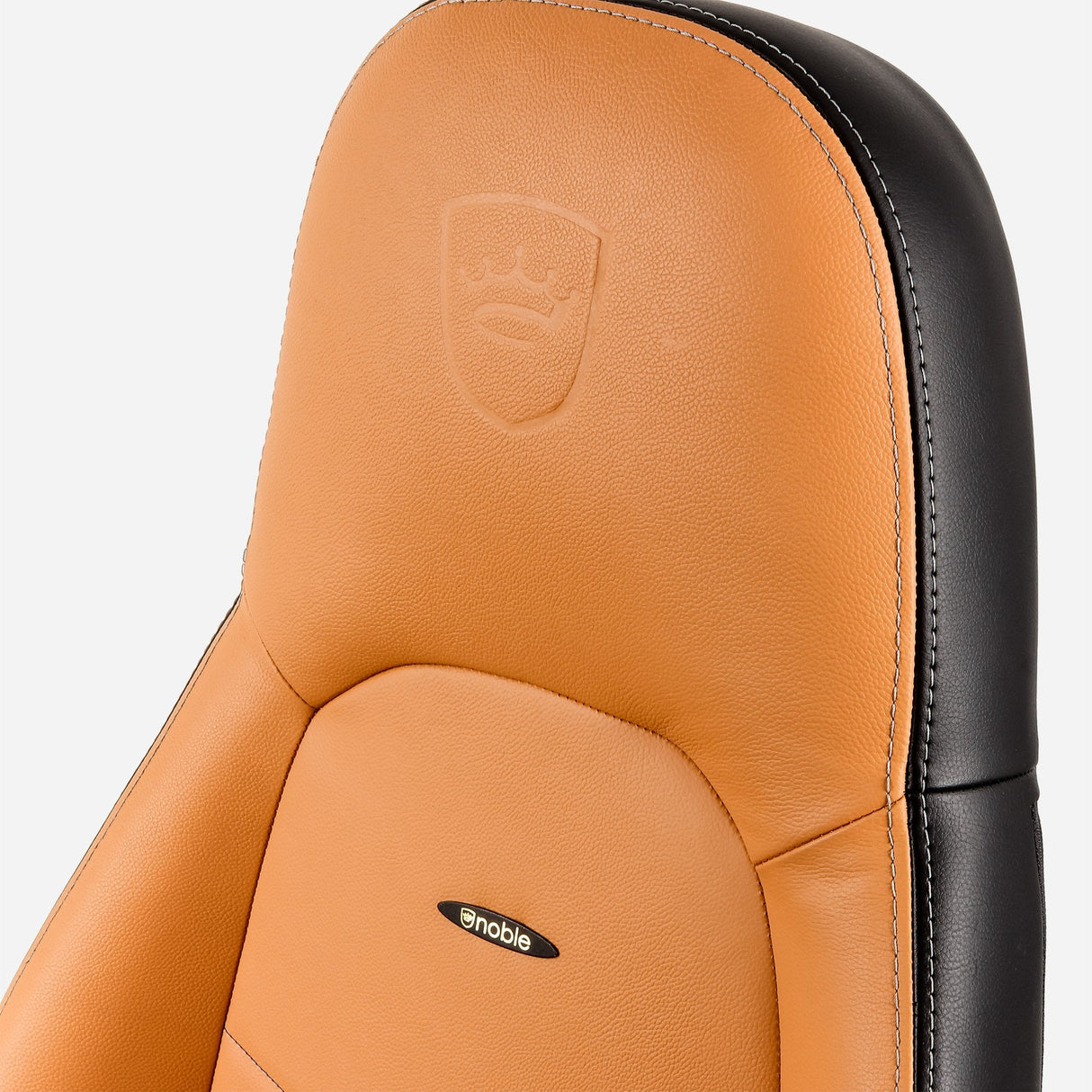 Noblechairs Icon Echtleder Gaming Silla - Cognac Negro