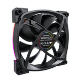 Ventilador Montech Rx140 Pwm 140x140x25 Negro, 140 Mm Rx140 Pwm Black