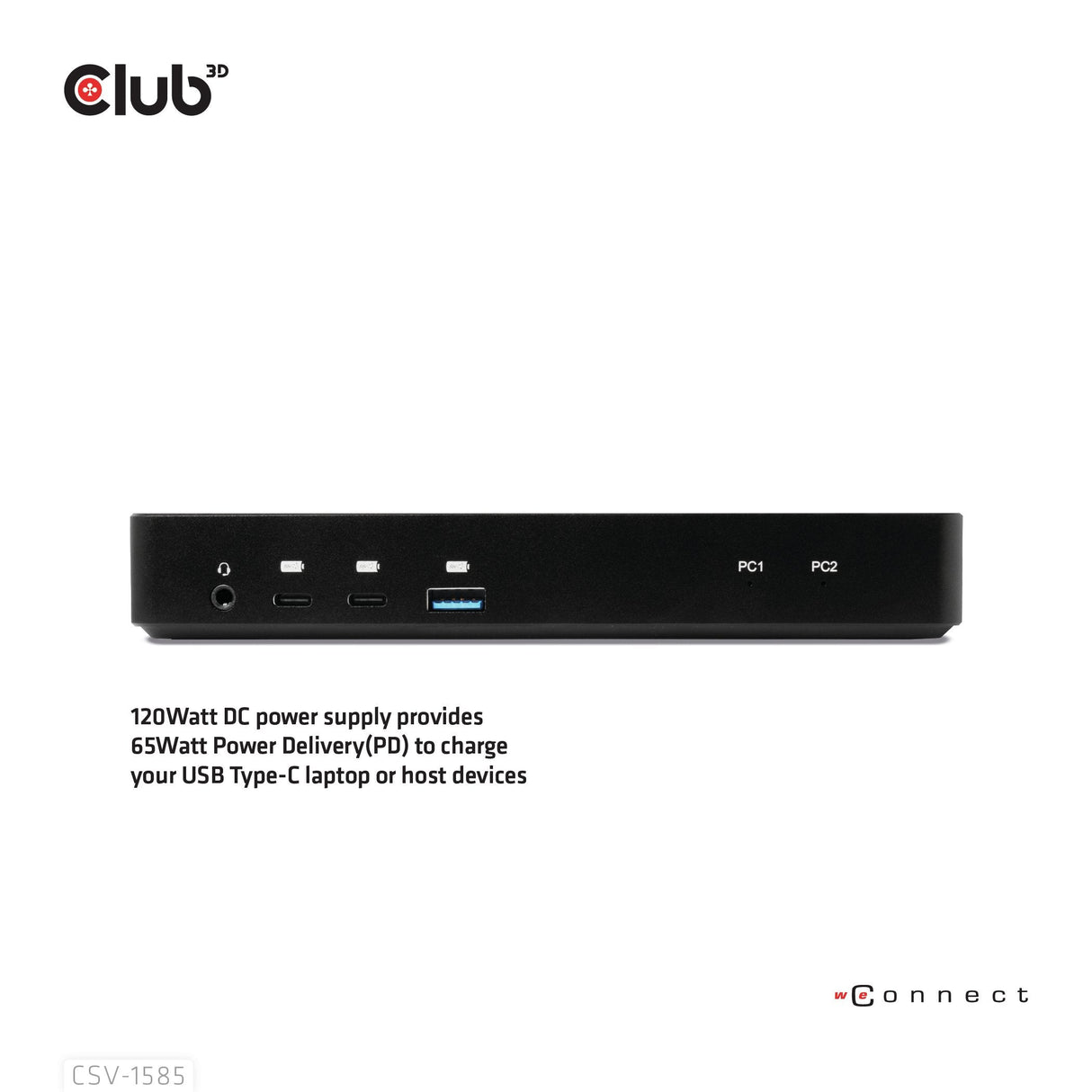 EAN 8719214472870 - CLUB3D CSV-1585 interruptor KVM Negro imagen 5