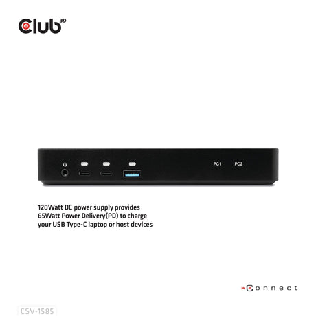 EAN 8719214472870 - CLUB3D CSV-1585 interruptor KVM Negro imagen 5