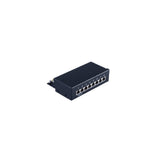 S-Impuls Patchpanel Mini Cat.6 Desktop Carcasa 8-Port Negro