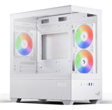 Caja Micro-Atx Aerocool P300d Digi Argb Cristal Templado Br