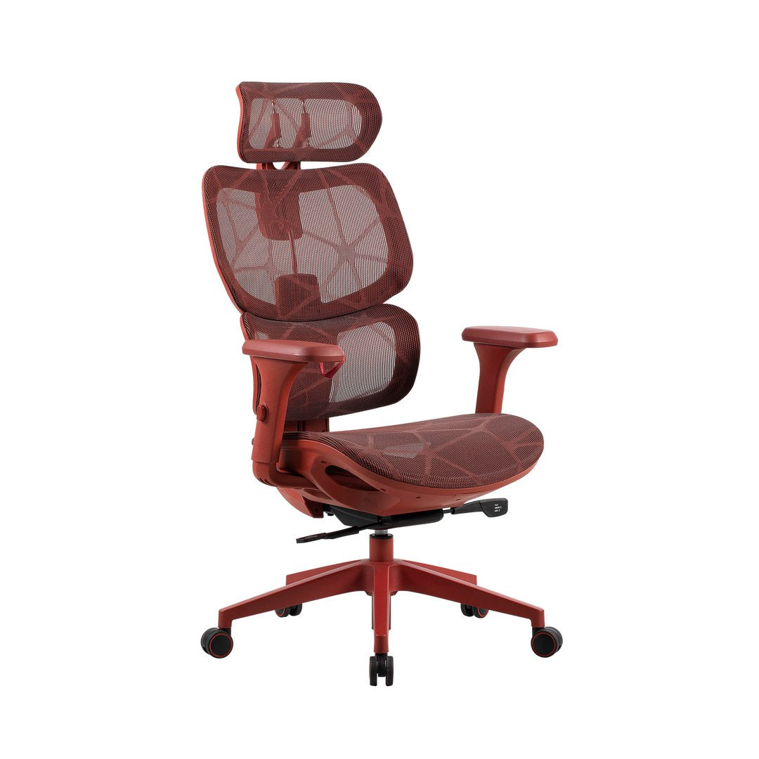 Silla De Oficina  Onex Ventra Premium De Malla, Roja