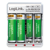 Logilink Pa0168 Cargador De Batería Ni-Mh/Ni-Cd Aa/Aaa/9v