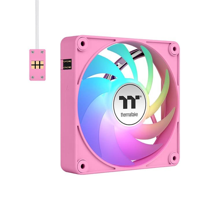 Ventilador Pc Thermaltake Cl-F221-Pl14pk-A, Rosa Neón