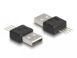 Delock Adaptador Usb 2.0 Tipo-A Macho Con Conexión 4 Pines