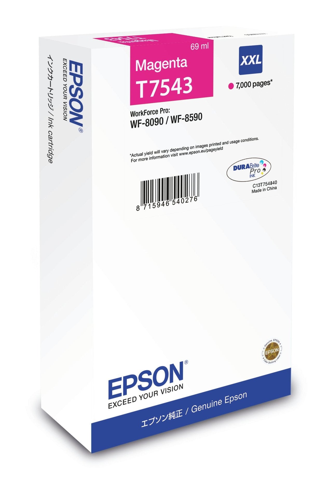 Epson Cartucho Magenta Xxl 7000p Wf-8x90