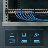 Extralink Cat6a Stp Patch Panel 24 Port - Cable - Cat 6a