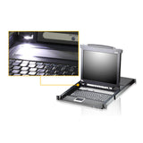 8 Port 19" Lcd Kvmp Switch, Usb Port Integrated