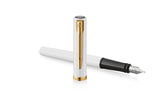 Waterman Füllfederhalter Impression Blancoer Lack Ct M Azul Caja De Regalo