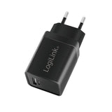 Logilink Usb-A C Charging Kit, 15 W, Each 1x Usb-A, 1x Usb-C, Negro