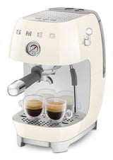 Smeg Espressomaschine Ecf03creu, Thermoblock, Cold Brew, Dampfdüse, 1.4l Tank