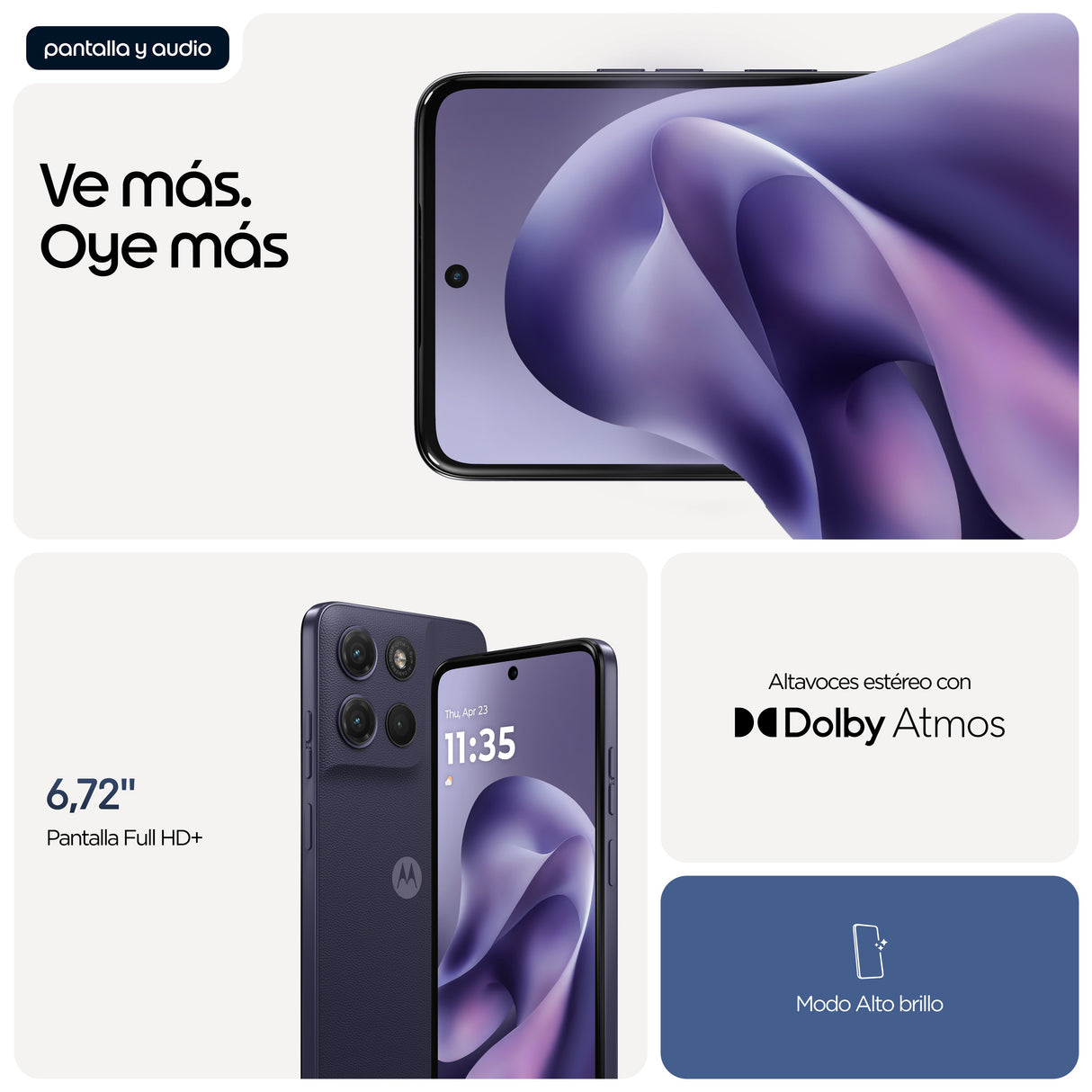 EAN 0840493614496 - Motorola moto g17 power 17,1 cm (6.72") Ranura híbrida Dual SIM Android 15 USB Tipo C 8 GB 256 GB 6000 mA imagen 9